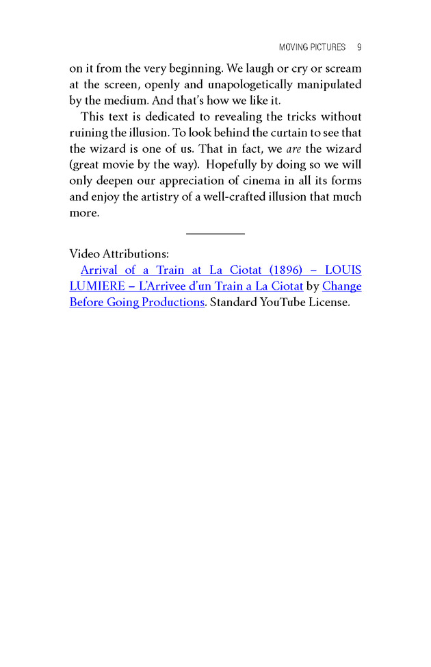 Moving Pictures: An Introduction to Cinema - New Page