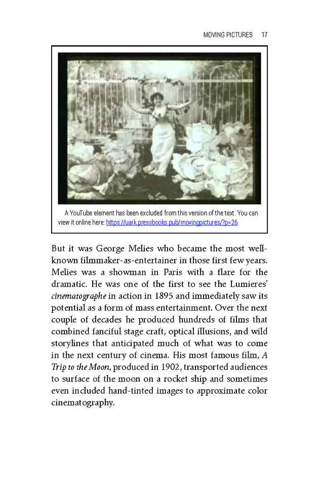 Moving Pictures: An Introduction to Cinema - New Page