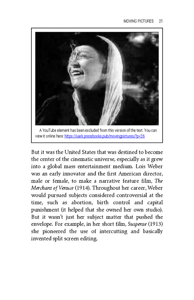 Moving Pictures: An Introduction to Cinema - New Page
