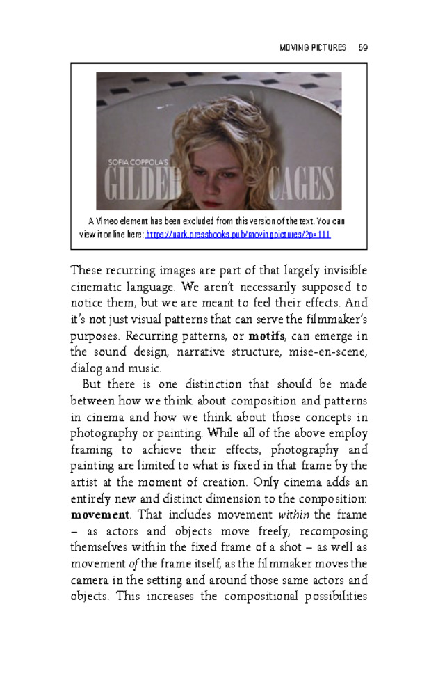 Moving Pictures: An Introduction to Cinema - New Page