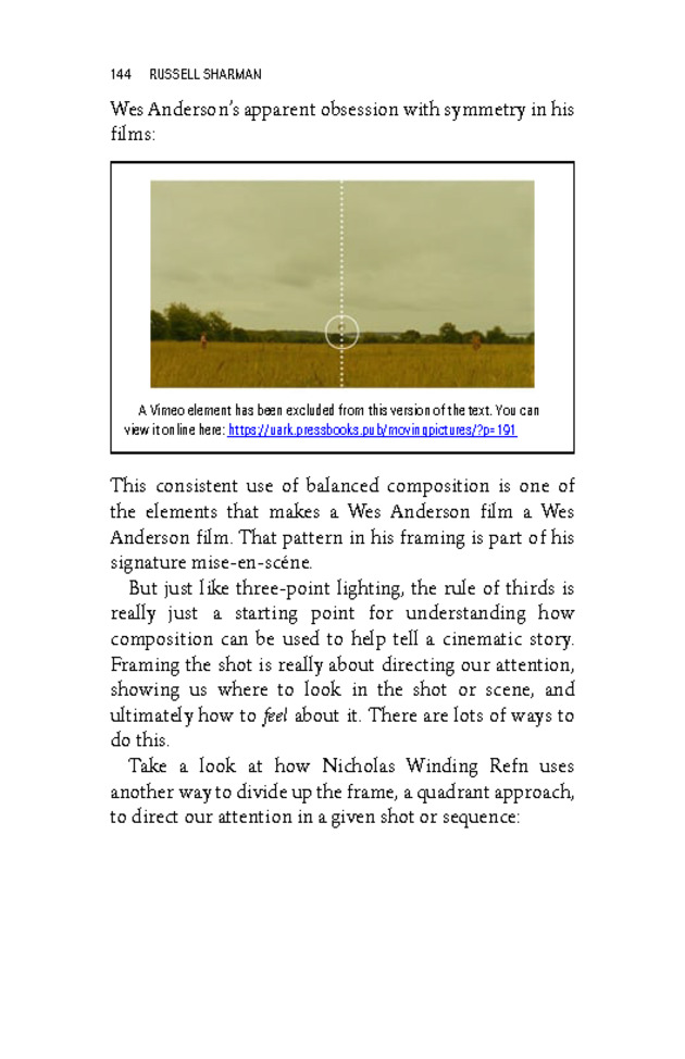 Moving Pictures: An Introduction to Cinema - New Page