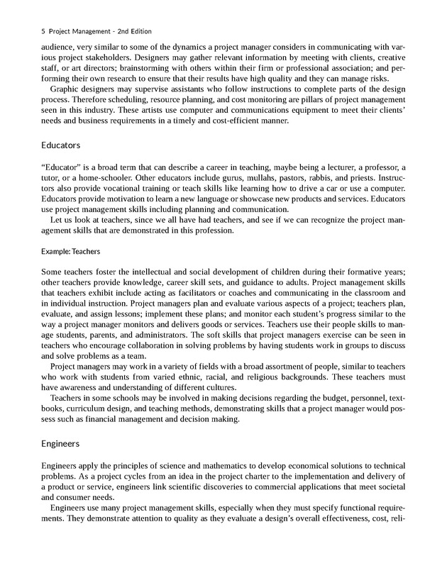 Project Management - New Page