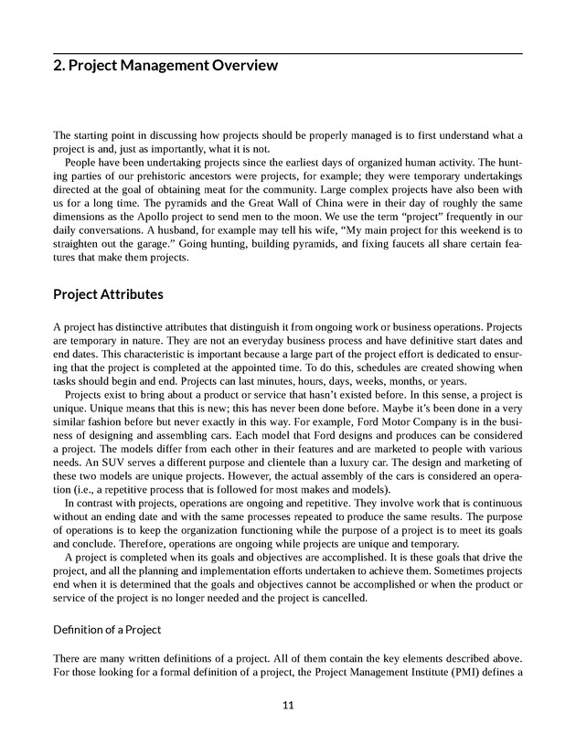Project Management - New Page