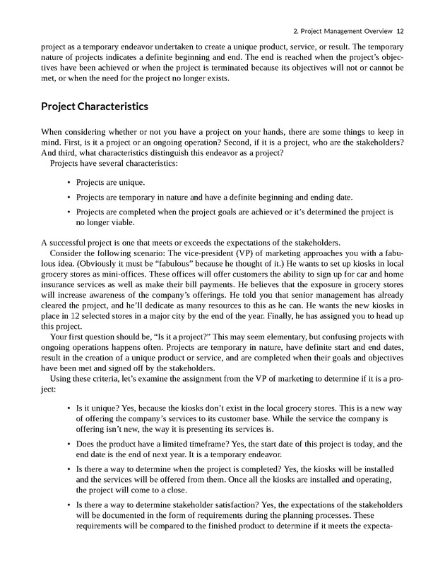 Project Management - New Page