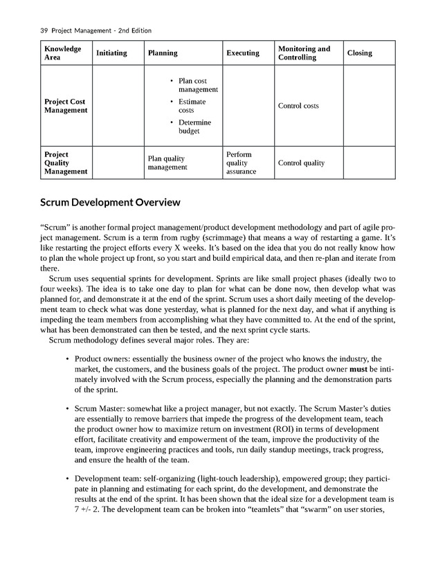Project Management - New Page
