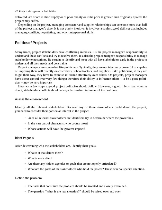 Project Management - New Page