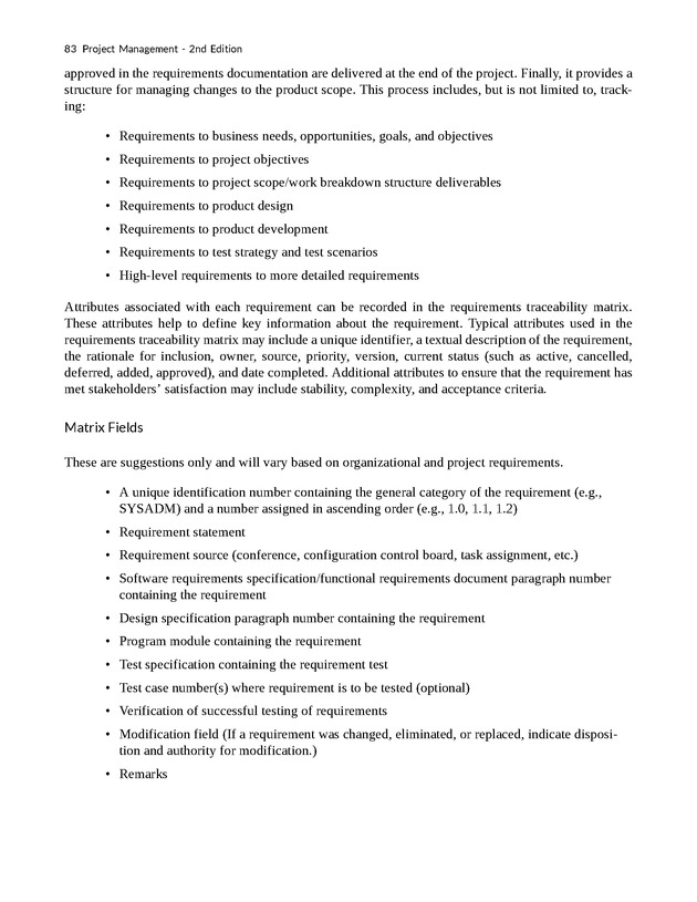 Project Management - New Page