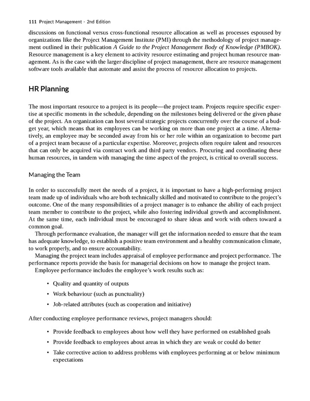 Project Management - New Page