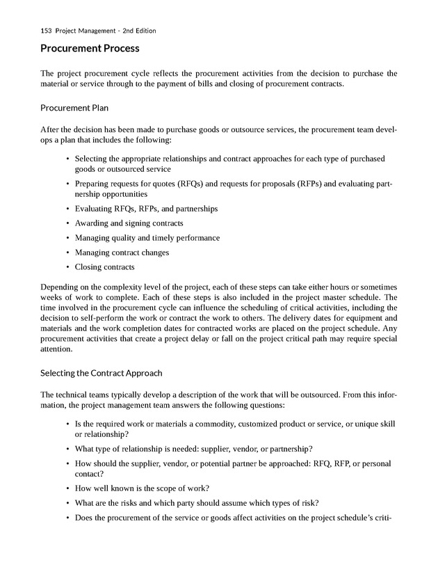 Project Management - New Page