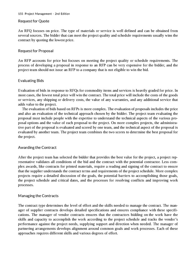 Project Management - New Page