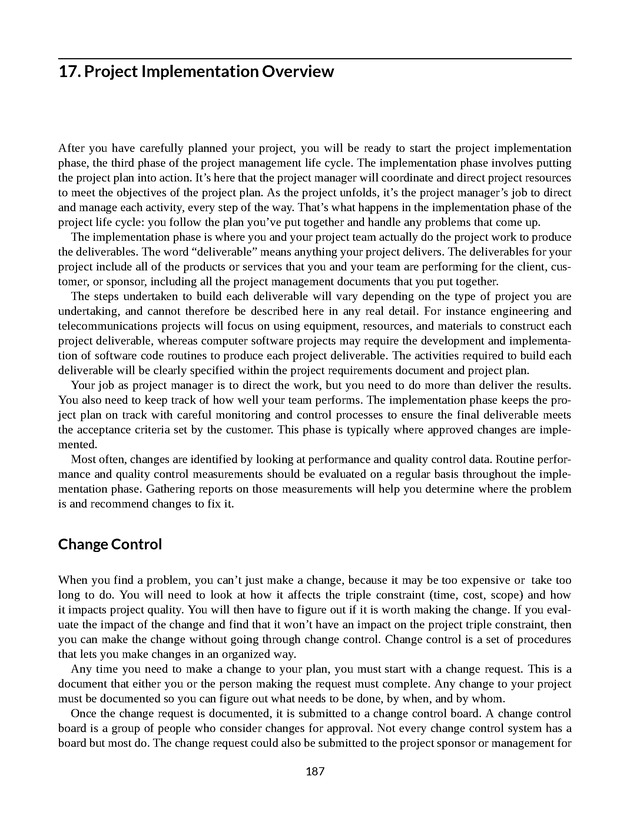 Project Management - New Page
