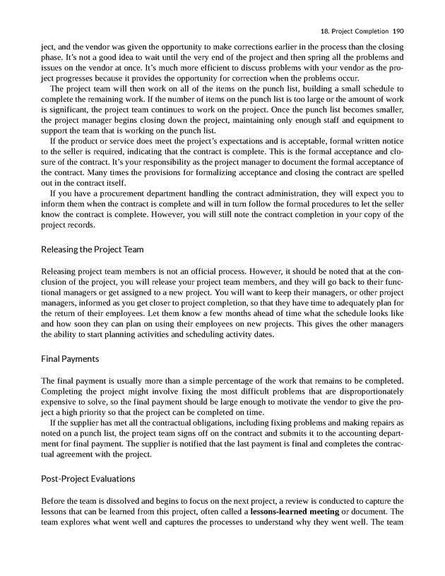 Project Management - New Page