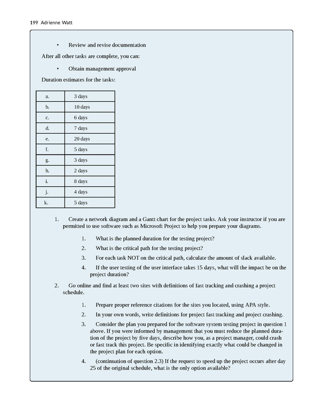 Project Management - New Page