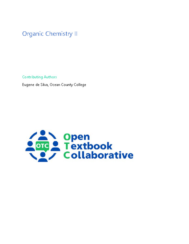 Organic Chemistry II - Title Page