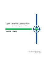 Open Textbook Collaborative Course Catalog