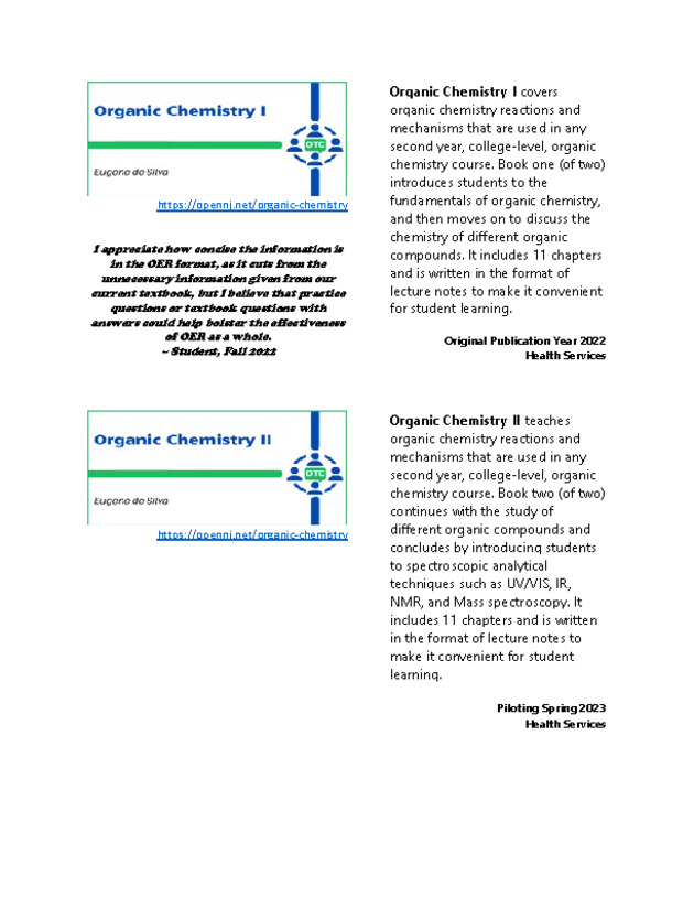 Open Textbook Collaborative Course Catalog - Page 2