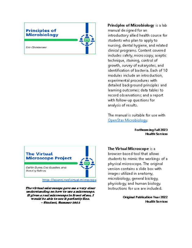 Open Textbook Collaborative Course Catalog - Page 3