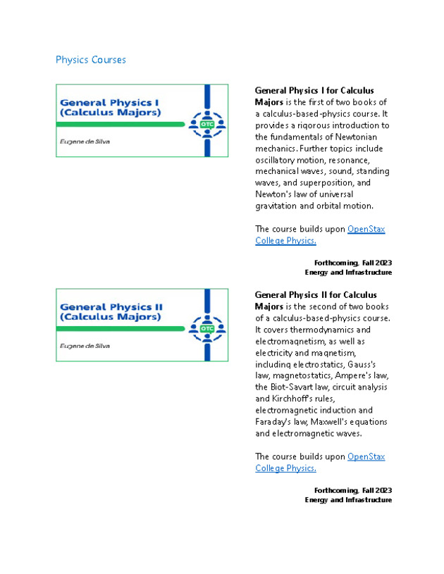 Open Textbook Collaborative Course Catalog - Page 13