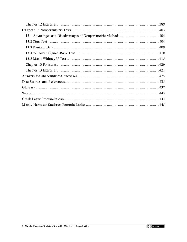 Mostly Harmless Statistics - New Page