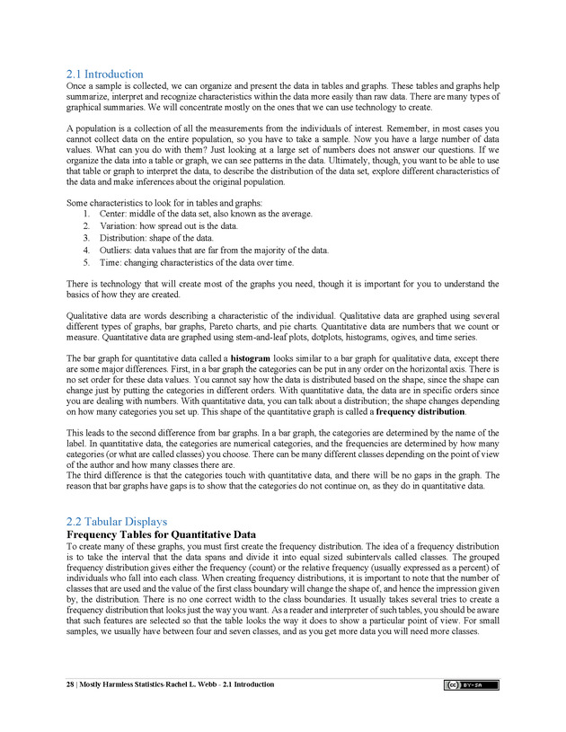 Mostly Harmless Statistics - New Page
