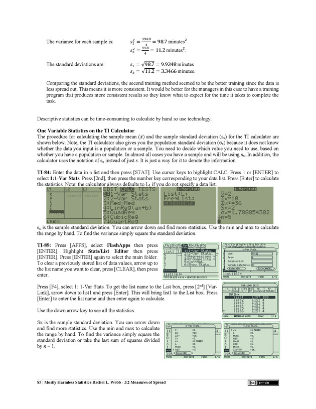 Mostly Harmless Statistics - New Page