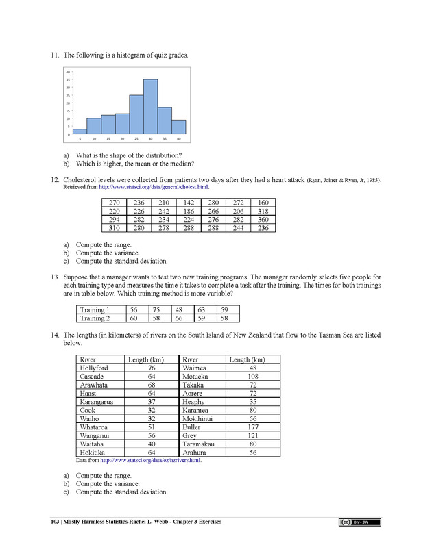 Mostly Harmless Statistics - New Page