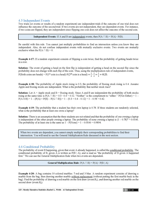 Mostly Harmless Statistics - New Page