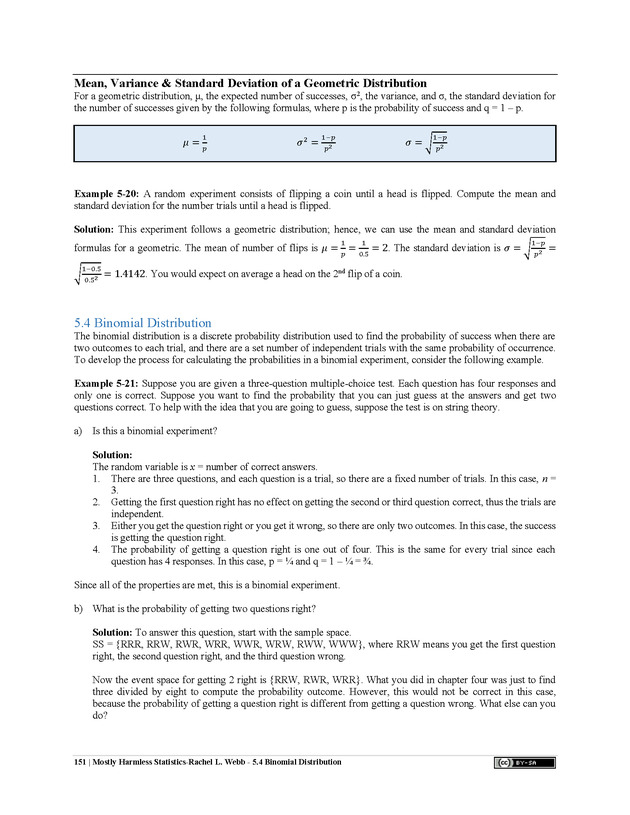 Mostly Harmless Statistics - New Page