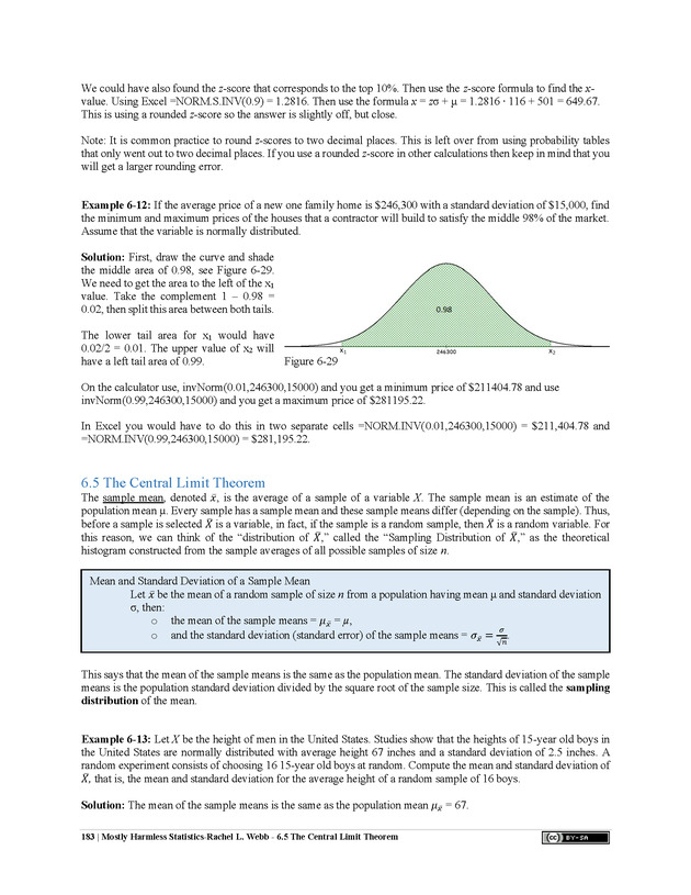Mostly Harmless Statistics - New Page