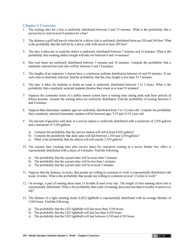 Mostly Harmless Statistics - New Page