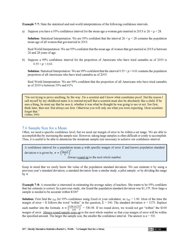 Mostly Harmless Statistics - New Page