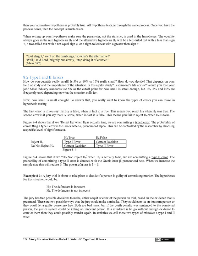Mostly Harmless Statistics - New Page