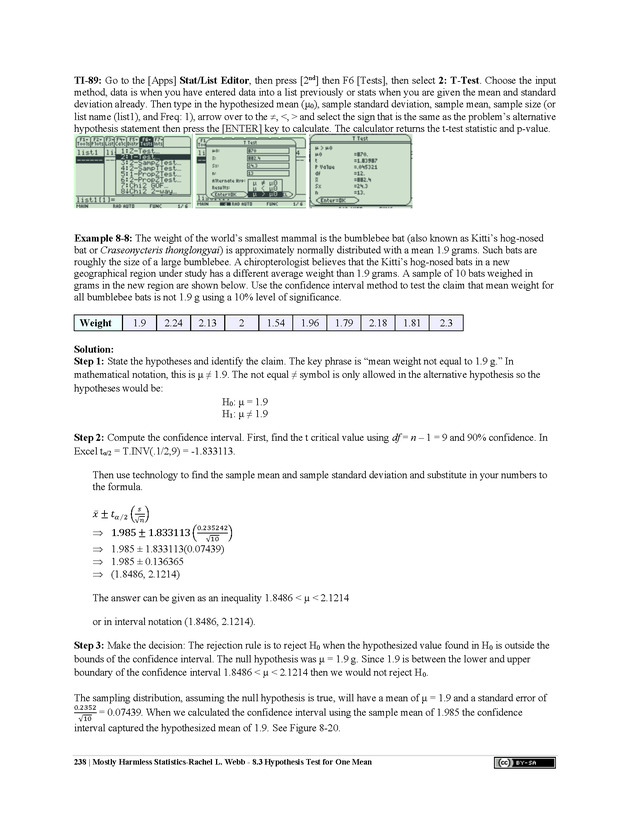 Mostly Harmless Statistics - New Page