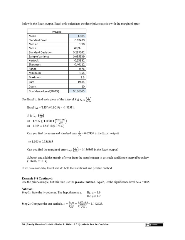 Mostly Harmless Statistics - New Page