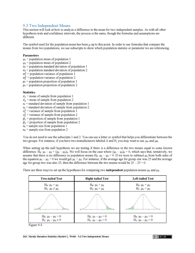 Mostly Harmless Statistics - New Page