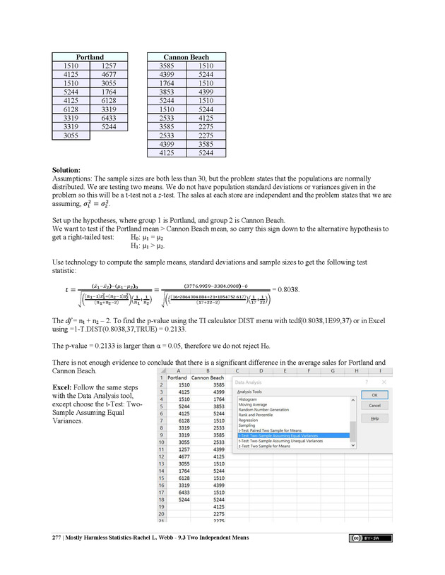 Mostly Harmless Statistics - New Page