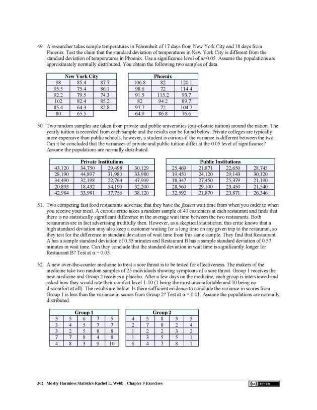 Mostly Harmless Statistics - New Page