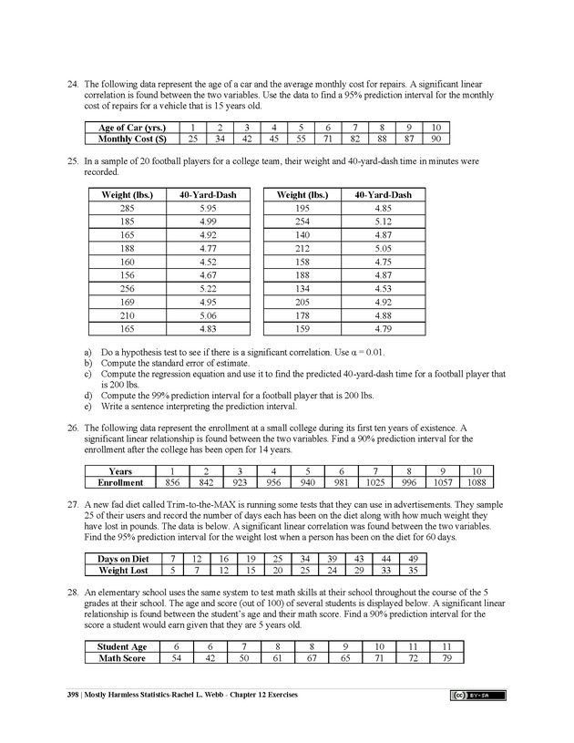 Mostly Harmless Statistics - New Page