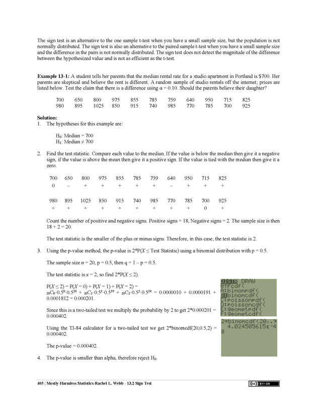 Mostly Harmless Statistics - New Page