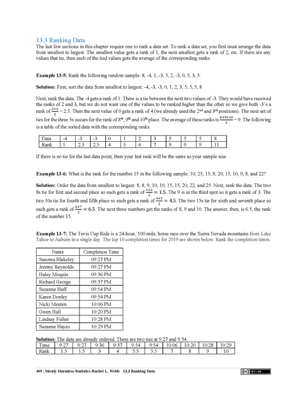Mostly Harmless Statistics - New Page