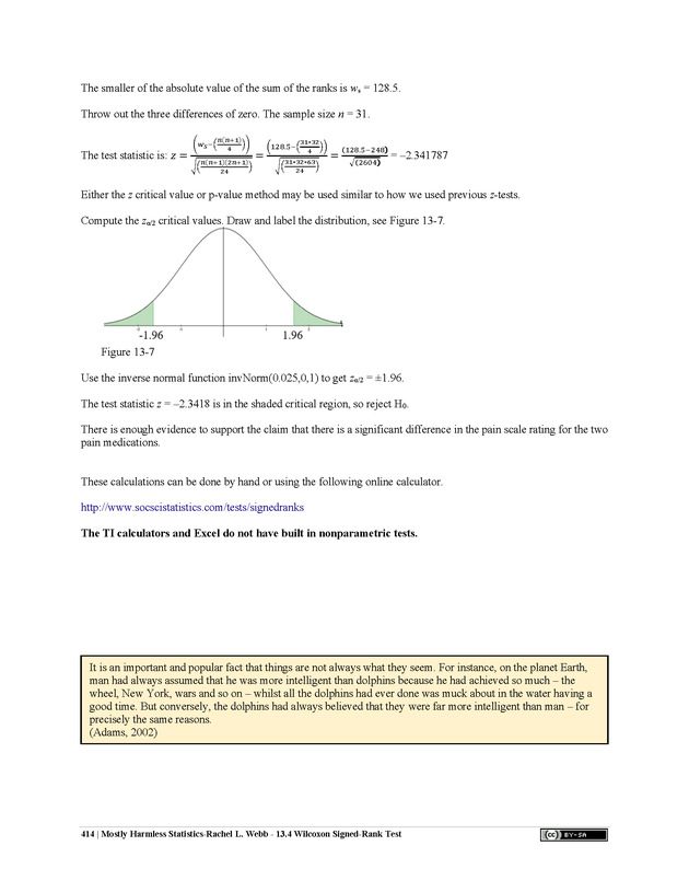 Mostly Harmless Statistics - New Page