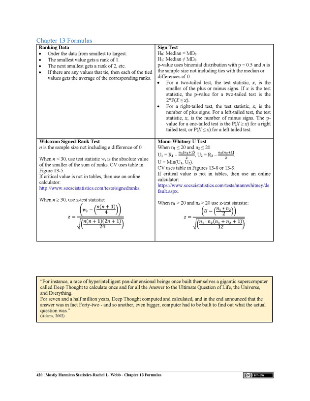 Mostly Harmless Statistics - New Page