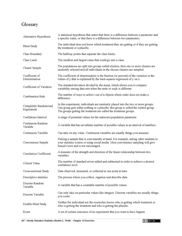 Mostly Harmless Statistics - New Page