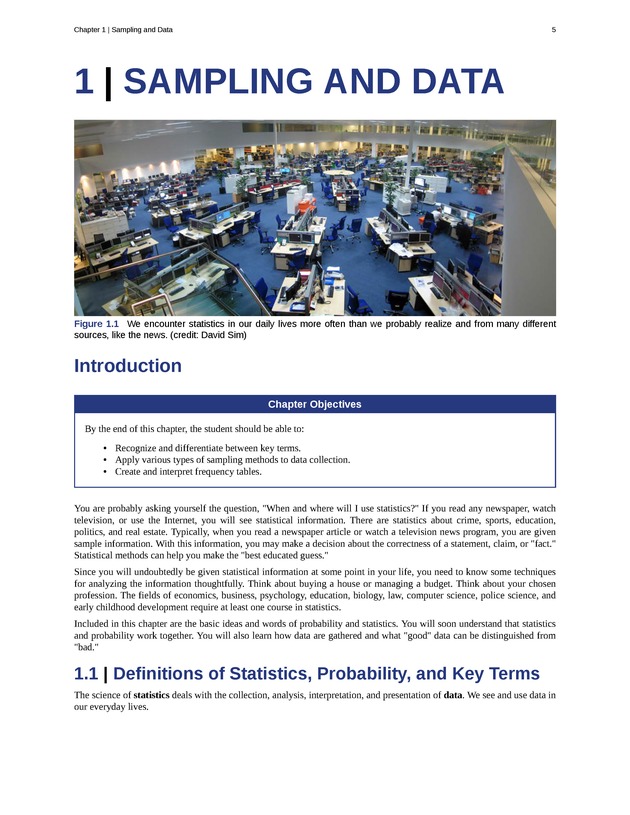 Introductory Statistics - New Page