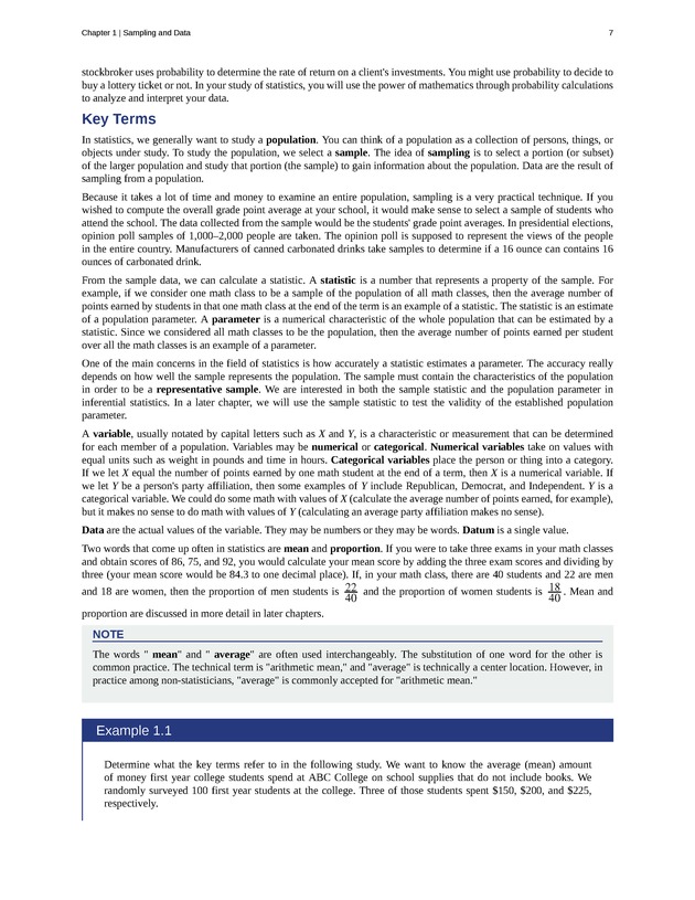 Introductory Statistics - New Page