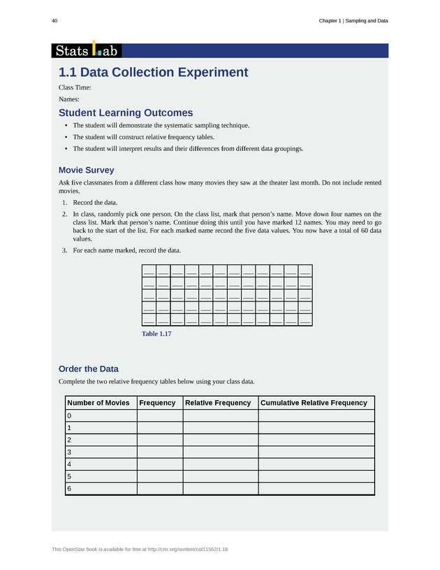 Introductory Statistics - New Page