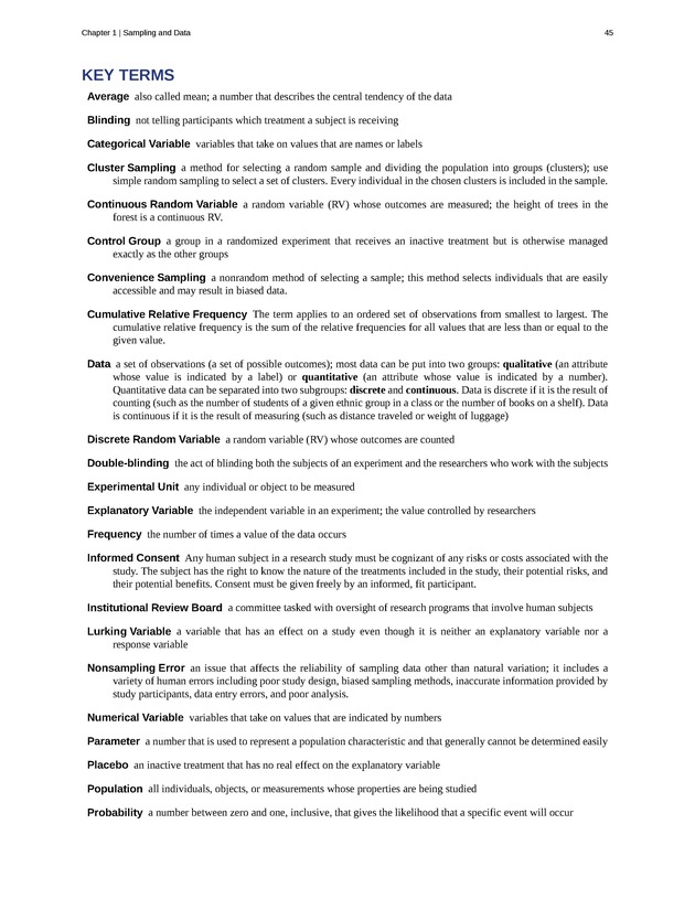 Introductory Statistics - New Page