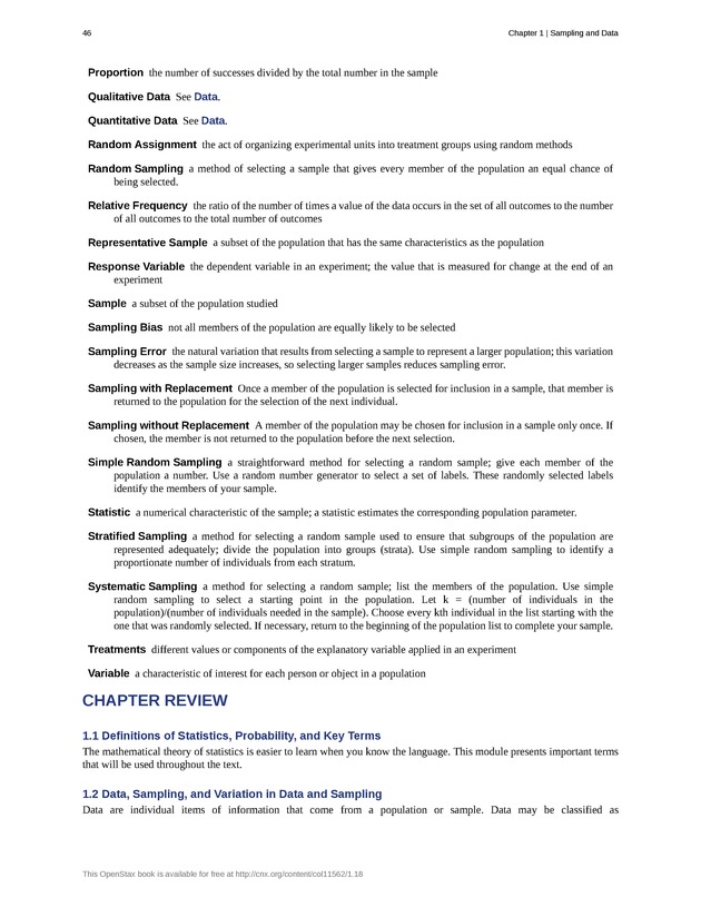 Introductory Statistics - New Page