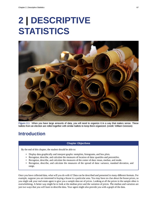 Introductory Statistics - New Page