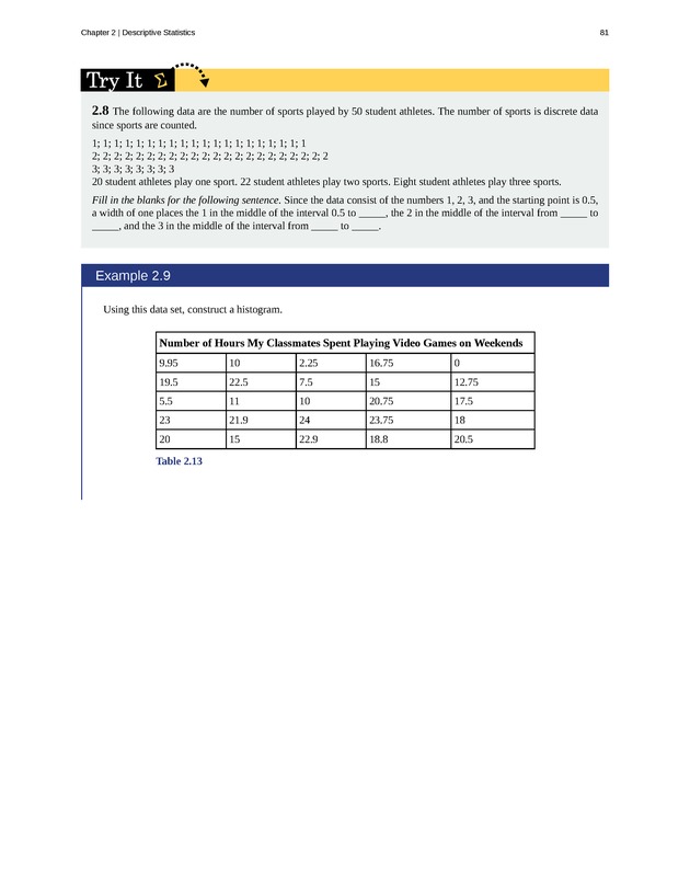 Introductory Statistics - New Page